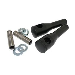 Ritz Alu-Riser Big Bone, noir, 150 mm, 1 pouce, avec guide câble interne