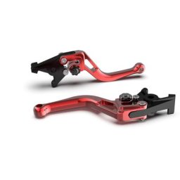 LSL Frein levier BOW pour Brembo 15/17/19 RCS, R37R, court, rouge/noir
