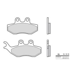 Brembo S.p.A. Plaquettes de frein Scooter carbone céramique - 07049CC