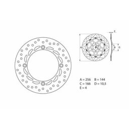 Brembo S.p.A. Disque de frein Oro fixe - 68B407A5