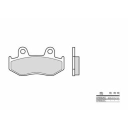 Brembo S.p.A. Plaquettes de frein Scooter métal fritté - 07038XS