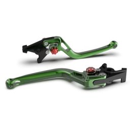 Levier de frein LSL BOW pour Brembo 17/17/19 RCS, R37R, vert/rouge