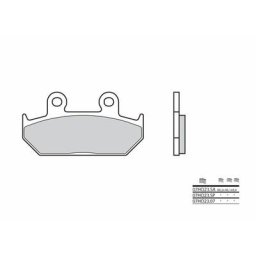 Brembo S.p.A. Plaquettes de frein route métal fritté - 07HO23SA
