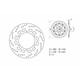 Brembo S.p.A. Disque de frein Oro fixe - 68B407D0