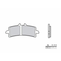Brembo S.p.A. Plaquettes de frein route métal fritté - 07BB37SA