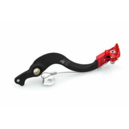 A.R.T. Pédale de frein Factory aluminium anodisé noir/embout rouge Beta