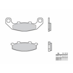 Brembo S.p.A. Plaquettes de frein route métal fritté - 07KA11SP