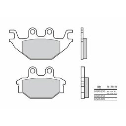 Brembo S.p.A. Plaquettes de frein route carbone céramique - 07GR5209