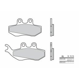 Brembo S.p.A. Plaquettes de frein Scooter métal fritté - 07012XS