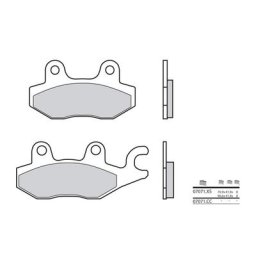 Brembo S.p.A. Plaquettes de frein Scooter carbone céramique - 07071CC