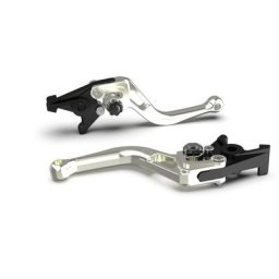 LSL Frein levier BOW pour Brembo 15/17/19 RCS, R37R, court, argent/noir