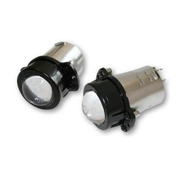 INSERTs ellipsoïdes SHIN YO 38mm, faisceau haut et bas, H1 55 Watt, noir