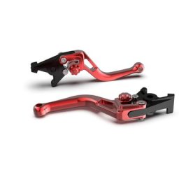 LSL Frein levier BOW pour Brembo 15/17/19 RCS, R37R, court, rouge/rouge