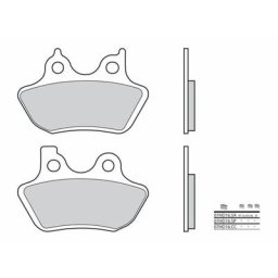 Brembo S.p.A. Plaquettes de frein route métal fritté - 07HD16SA