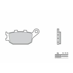 Brembo S.p.A. Plaquettes de frein route métal fritté - 07HO36SP