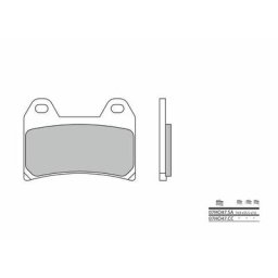 Brembo S.p.A. Plaquettes de frein route métal fritté - 07HO47SA