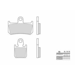 Brembo S.p.A. Plaquettes de frein route métal fritté - 07YA46SA