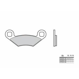 Brembo S.p.A. Plaquettes de frein Off-Road métal fritté - 07PO01SD