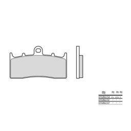 Brembo S.p.A. Plaquettes de frein route métal fritté - 07GR62LA