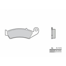Brembo S.p.A. Plaquettes de frein route métal fritté - 07HO29SP