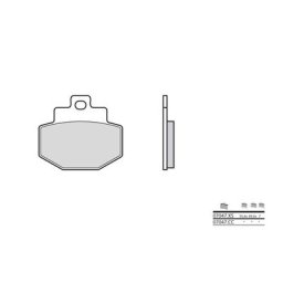 Brembo S.p.A. Plaquettes de frein Scooter carbone céramique - 07047CC