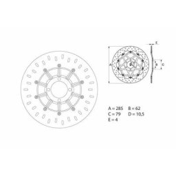 Brembo S.p.A. Disque de frein Oro fixe - 68B407D2