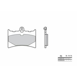Brembo S.p.A. Plaquettes de frein route carbone céramique - 07GR5605