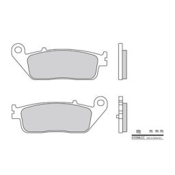 Brembo S.p.A. Plaquettes de frein Scooter carbone céramique - 07098CC