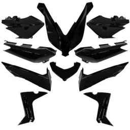 O PARTS Carénage noir brillant - Yamaha X-Max 125/250/400, taille 10 mm