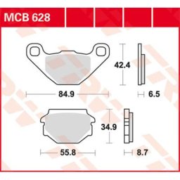TRW Lucas Brake pad MCB628