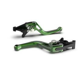 Levier de frein LSL BOW pour Brembo 17/17/19 RCS, R37R, court, vert/argent