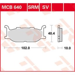 TRW Lucas Brake pad MCB640