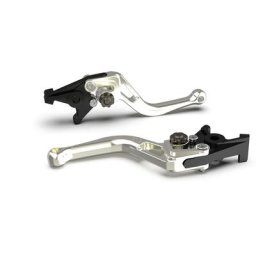 LSL Frein levier BOW pour Brembo 15/17/19 RCS, R37R, court, argent/anthracite, noir-gris