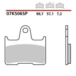 Brembo S.p.A. Plaquettes de frein métal fritté - 07KS06SP