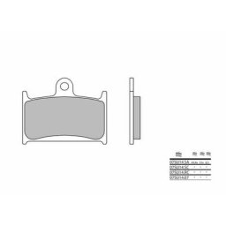 Brembo S.p.A. Plaquettes de frein route métal fritté - 07SU14SA
