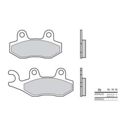 Brembo S.p.A. Plaquettes de frein Scooter carbone céramique - 07076CC