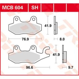 TRW Lucas Brake pad MCB604