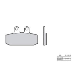 Brembo S.p.A. Plaquettes de frein Scooter carbone céramique - 07006CC