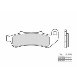 Brembo S.p.A. Plaquettes de frein route métal fritté - 07HO39SA