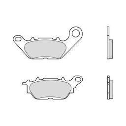 Brembo S.p.A. Plaquettes de frein Scooter carbone céramique - 07114CC