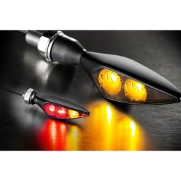 Kellermann Arrière, lumière de frein, unité de signal de virage Rhombus S DF Dark, HL, noir, verre teinté pour Hommes