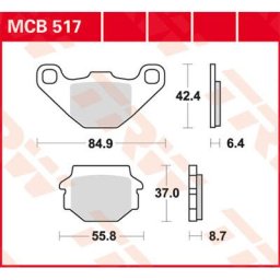 TRW Lucas Brake pad MCB517