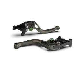 LSL Frein levier BOW pour Brembo 15/17/19 RCS, R37R, court, anthracite/vert
