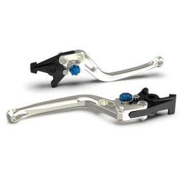 LSL Frein levier BOW pour Brembo 15/17/19 RCS, R37R, argent/bleu