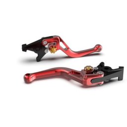 Levier de frein LSL BOW pour Brembo 15/17/19 RCS, R37R, court, rouge/or