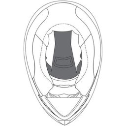 AGV K-3 SV Coussinet de couronne, noir, taille M L