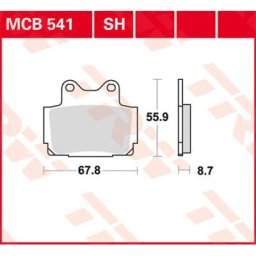 TRW Lucas Brake pad MCB541