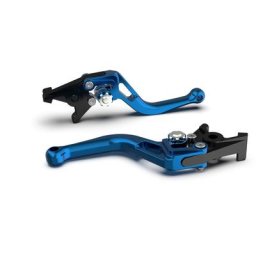 Levier de frein LSL BOW pour Brembo 17/17/19 RCS, R37R, court, bleu/argent