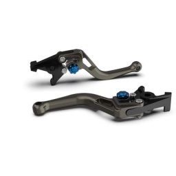 LSL Frein levier BOW pour Brembo 15/17/19 RCS, R37R, court, anthracite/bleu