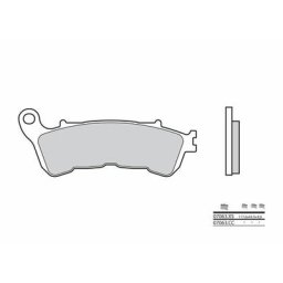 Brembo S.p.A. Plaquettes de frein Scooter métal fritté - 07063XS